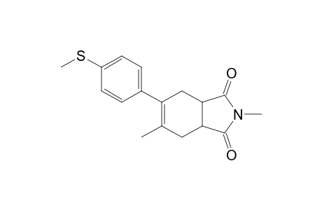 2,5-Dimethyl-6-(4-methylthiophenyl)-3a,4,7,7a-tetrahydroisoindole-1,3-dione