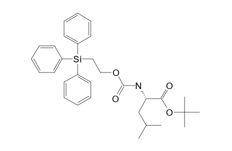 N-2-(TRIPHENYLSILYL)-ETHOXYCARBONYL-L-LEUCINE-TERT.-BUTYLESTER