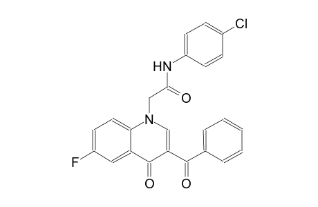1-quinolineacetamide, 3-benzoyl-N-(4-chlorophenyl)-6-fluoro-1,4-dihydro-4-oxo-