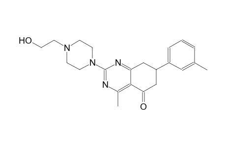 5(6H)-quinazolinone, 7,8-dihydro-2-[4-(2-hydroxyethyl)-1-piperazinyl]-4-methyl-7-(3-methylphenyl)-