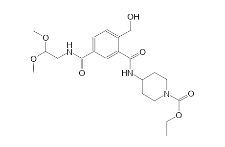 1-piperidinecarboxylic acid, 4-[[5-[[(2,2-dimethoxyethyl)amino]carbonyl]-2-(hydroxymethyl)benzoyl]amino]-, ethyl ester