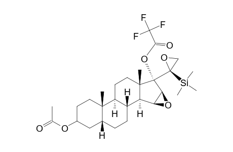 (20S)-3-Acetoxy-15.beta.,16.beta:20,21-diepoxy-20-(trimethylsilyl)-5.beta.,17.alpha.-pregnan-17-ol Trifluoroacetate