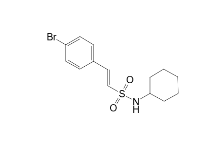 (E)-N-Cyclohexyl-2-(4-bromophenyl)ethenysulfonamide