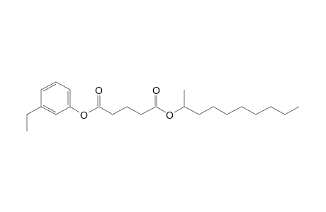 Glutaric acid, dec-2-yl 3-ethylphenyl ester