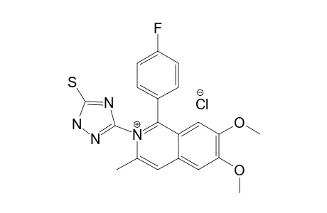 3-METHYL-6,7-DIMETHOXY-1-(4-FLUOROPHENYL)-N-(5'-MERCAPTO-1'H-1,2,4-TRIAZOL-3'-YL)-ISOQUINOLINIUM-CHLORIDE