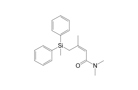 (Z)-3,N,N-Trimethyl-4-[(methyldiphenyl)silyl]-2-butenamide