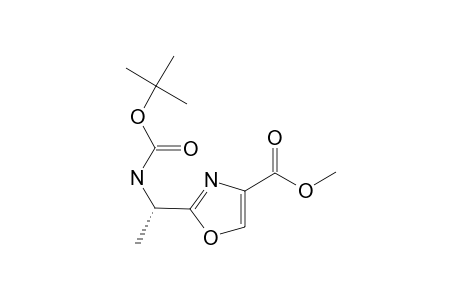 METHYL-(S)-2-[1-(TERT.-BUTOXYCARBONYLAMINO)-ETHYL]-OXAZOLE-4-CARBOXYLATE