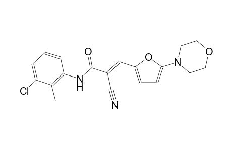 (2E)-N-(3-chloro-2-methylphenyl)-2-cyano-3-[5-(4-morpholinyl)-2-furyl]-2-propenamide