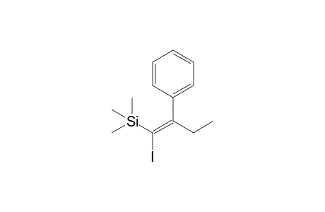 (E)-1-Iodo-2-phenyl-1-trimethylsilyl-1-butene