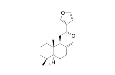 2-[(1S,4aS,8aS)-5,5,8a-trimethyl-2-methylidene-3,4,4a,6,7,8-hexahydro-1H-naphthalen-1-yl]-1-furan-3-ylethanone