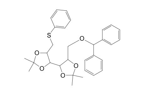 L-Mannitol, 6-O-(diphenylmethyl)-2,3:4,5-bis-O-(1-methylethylidene)-1-S-phenyl-1-thio-