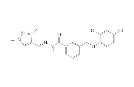 3-[(2,4-dichlorophenoxy)methyl]-N'-[(E)-(1,3-dimethyl-1H-pyrazol-4-yl)methylidene]benzohydrazide