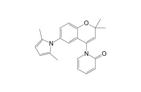 1-[6-(2,5-dimethyl-1-pyrrolyl)-2,2-dimethyl-1-benzopyran-4-yl]-2-pyridinone