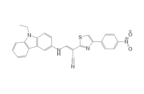 (2E)-3-[(9-ethyl-9H-carbazol-3-yl)amino]-2-[4-(4-nitrophenyl)-1,3-thiazol-2-yl]-2-propenenitrile