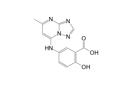 2-hydroxy-5-[(5-methyl[1,2,4]triazolo[1,5-a]pyrimidin-7-yl)amino]benzoic acid