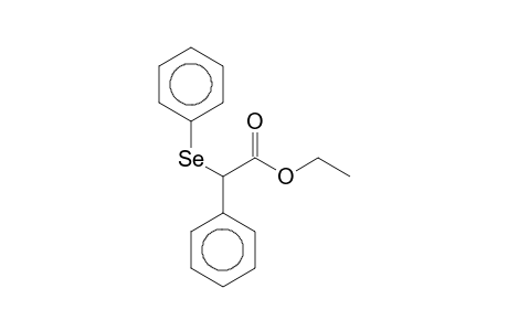 Phenyl(phenylselenyl)acetic acid, ethyl ester