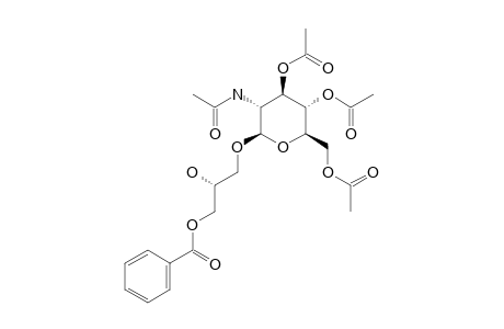 (2'S)-3'-BENZOYLOXY-2'-HYDROXYPROPYL-3,4,6-TRI-O-ACETYL-2-ACETYLAMINO-2-DEOXY-BETA-D-GLUCOSIDE