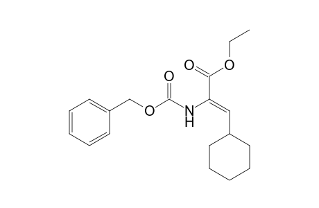 (Z)-Ethyl 2-(benzyloxycarbonylamino)-3-(cyclohexyl)prop-2-enoate
