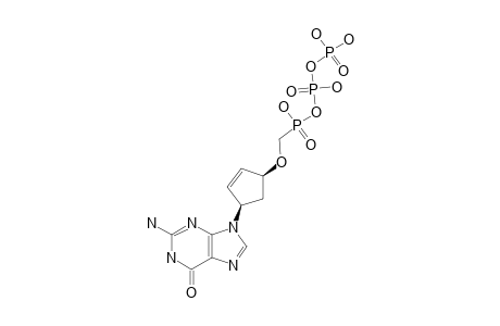 9-[4-(DIPHOSPHORYLOXYPHOSPHONYLMETHOXY)-CYCLOPENT-2-ENYL]-GUANINE