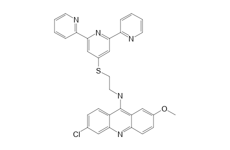 4'-[N-(6-CHLORO-2-METHOXYACRIDINE-9-AMINOETHANETHIO)]-2,2':6',2''-TERPYRIDINE