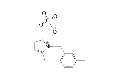2-Methyl-1-(m-methylbenzyl)-1-pyrrolinium perchlorate