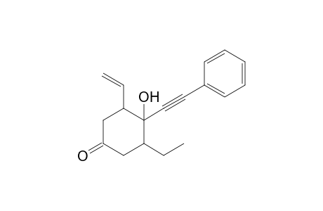 5-Ethyl-3-vinyl-4-hydroxy-4-(phenylethynyl)cyclohexanone
