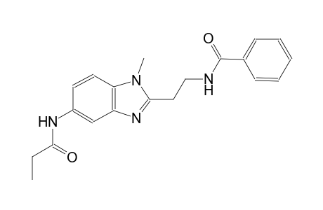 N-{2-[1-methyl-5-(propionylamino)-1H-benzimidazol-2-yl]ethyl}benzamide