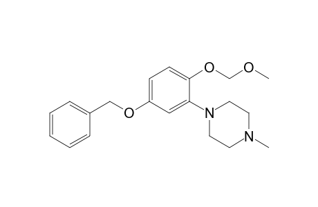 N-(5-Benzyloxy-2-methoxymethoxyphenyl)-N-methylpiperazine