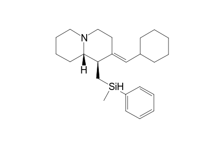 (1R*,10S*,2E)-2-(Cyclohexylmethylene)-1-(phenylmethylsilyl)methyloctahydroquinolizidine