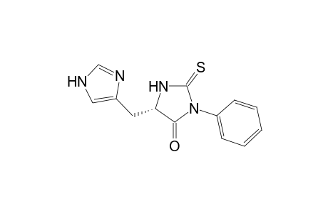 (5S)-5-(1H-imidazol-5-ylmethyl)-3-phenyl-2-sulfanylidene-4-imidazolidinone