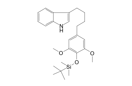 1-(tert-Butyldimethylsilyl)oxy]-2,6-dimethyl-4-[4-(indol-3-yl)butyl]benzene
