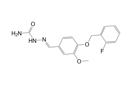 4-[(2-fluorobenzyl)oxy]-3-methoxybenzaldehyde semicarbazone