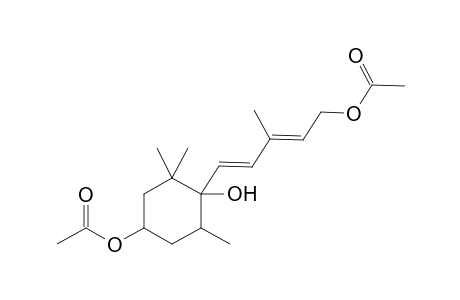 1,4-Cyclohexanediol, 1-[5-(acetyloxy)-3-methyl-1,3-pentadienyl]-2,2,6-trimethyl-, 4-acetate, [1alpha,1(E,Z),
