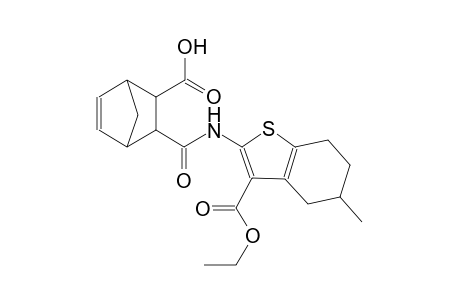 benzo[b]thiophene-3-carboxylic acid, 2-[[(3-carboxybicyclo[2.2.1]hept-5-en-2-yl)carbonyl]amino]-4,5,6,7-tetrahydro-5-methyl-, ethyl ester
