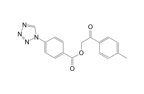 benzoic acid, 4-(1H-tetrazol-1-yl)-, 2-(4-methylphenyl)-2-oxoethylester