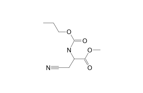 L-Alanine, 3-cyano-, N-(N-propyloxycarbonyl)-, methyl ester