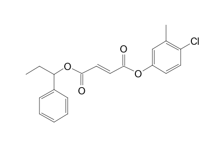 Fumaric acid, 1-phenylprop-1-yl 4-chloro-3-methylphenyl ester