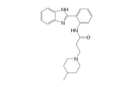 N-[2-(1H-Benzoimidazol-2-yl)-phenyl]-3-(4-methylpiperidin-1-yl)-propionamide