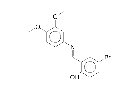 4-(2-Hydroxy-5-bromobenzylideneamino)veratrole