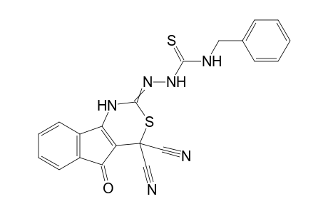 N-Benzyl-2-(4,4-dicyano-5-oxoindeno[1,2-d][1,3]thiazin-2-(1H,4H,5H)-ylidene)hydrazine-carbothioamide