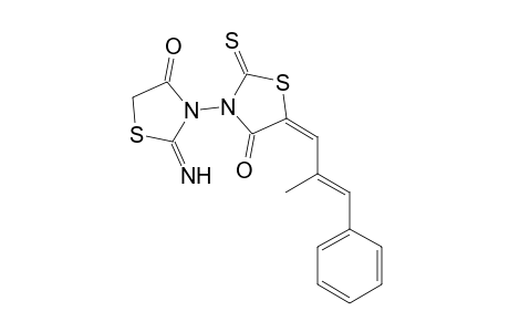 3-(2'-Imino-4'-oxothiazolidin-3'-yl)-5-(2'-methyl-3'-phenylprop-2-enylidene)-2-thioxothiazolidin-4-one