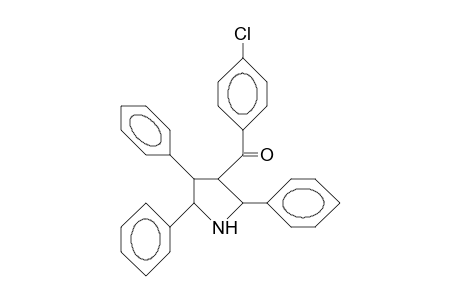 cis-3-(4-Chloro-benzoyl)-2,trans-4,cis-5-triphenyl-pyrrolidine