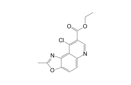 4-CHLORO-(2-METHYL-OXAZOLO)-[4,5-F]-QUINOLINE-3-CARBOXYLIC-ACID-ETHYLESTER