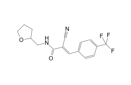 (2E)-2-cyano-N-(tetrahydro-2-furanylmethyl)-3-[4-(trifluoromethyl)phenyl]-2-propenamide