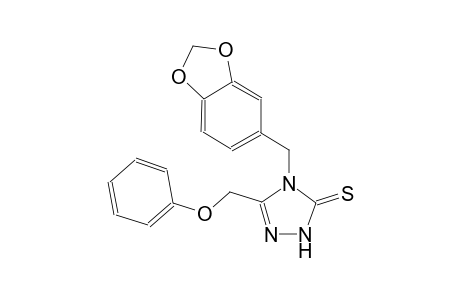 3H-1,2,4-triazole-3-thione, 4-(1,3-benzodioxol-5-ylmethyl)-2,4-dihydro-5-(phenoxymethyl)-