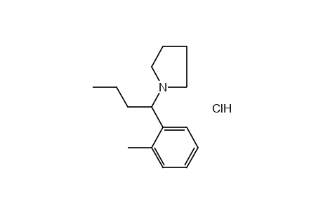 1-(o-METHYL-alpha-PROPYLBENZYL)PYRROLIDINE, HYDROCHLORIDE