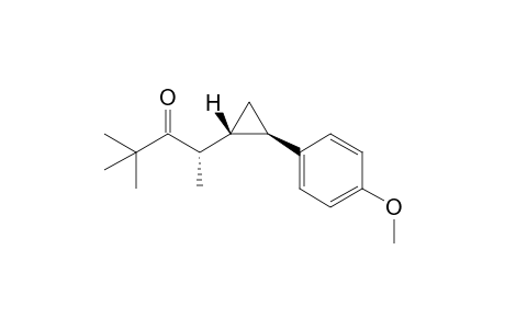 (S)-trans 2-(2'-(4-methoxyphenyl)cyclopropyl)-4,4-dimethylpentan-3-one