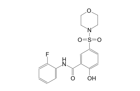 benzamide, N-(2-fluorophenyl)-2-hydroxy-5-(4-morpholinylsulfonyl)-