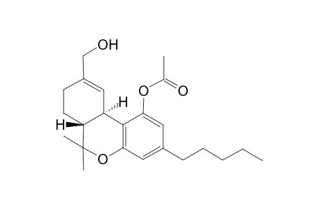 6H-Dibenzo[b,d]pyran-9-methanol, 7,8-dihydro-1-hydroxy-6,6-dimethyl-3-pentyl-, 1-acetate, (6aR-trans)-