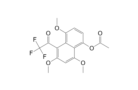 Ethanone, 1-[5-(acetyloxy)-2,4,8-trimethoxy-1-naphthalenyl]-2,2,2-trifluoro-